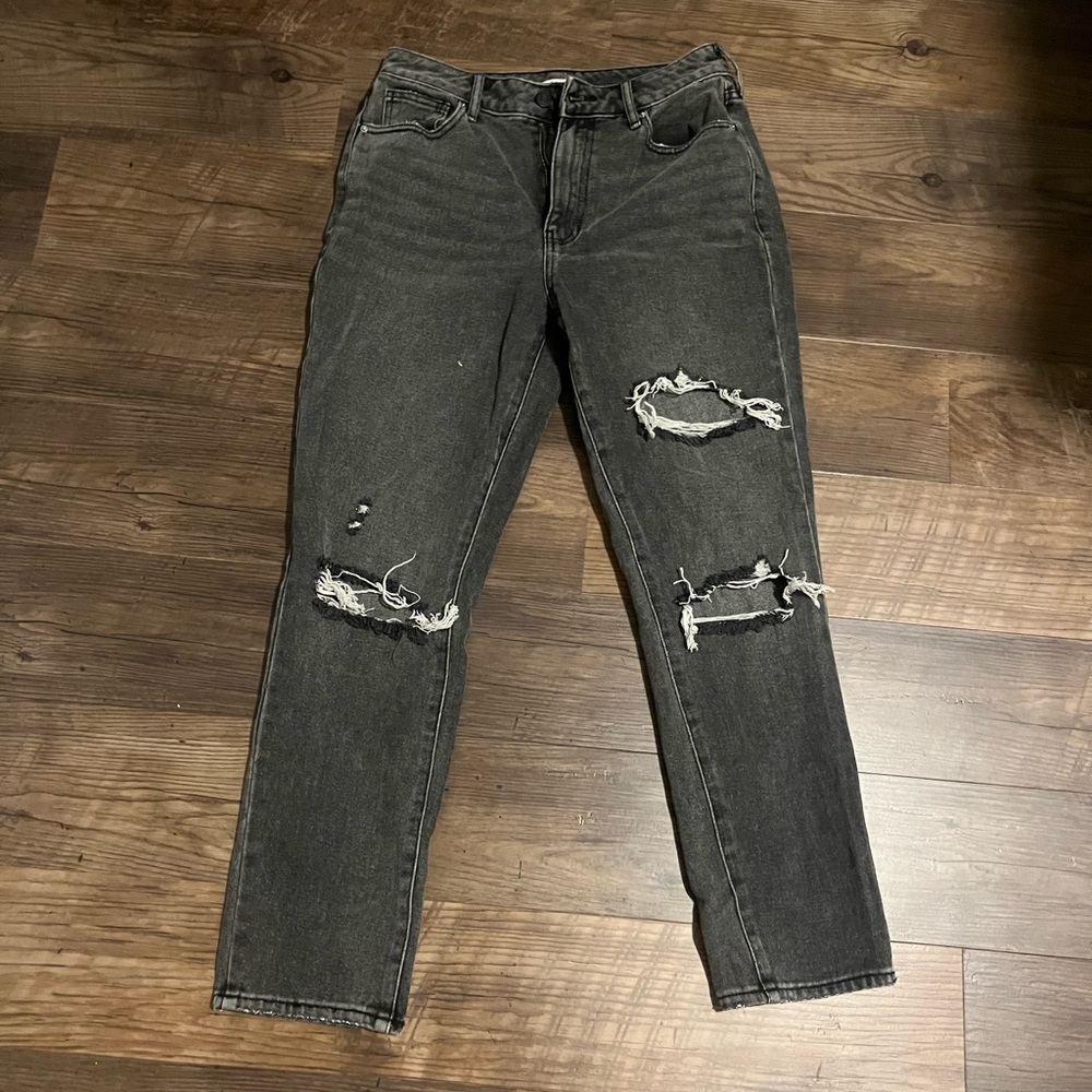 Womens mom ripped jeans